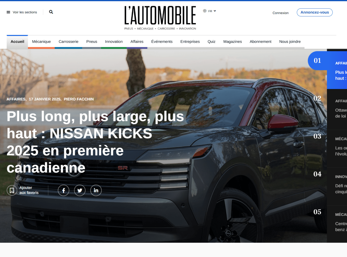 Le site de L’Automobile fait peau neuve