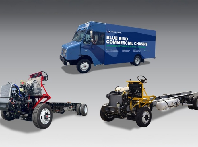 Blue Bird lance des châssis commerciaux électriques ou au propane