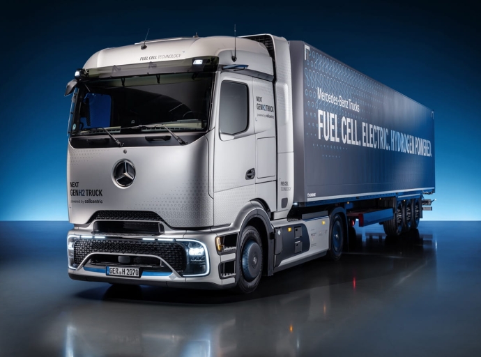 Mercedes-Benz dévoile son camion à hydrogène de deuxième génération