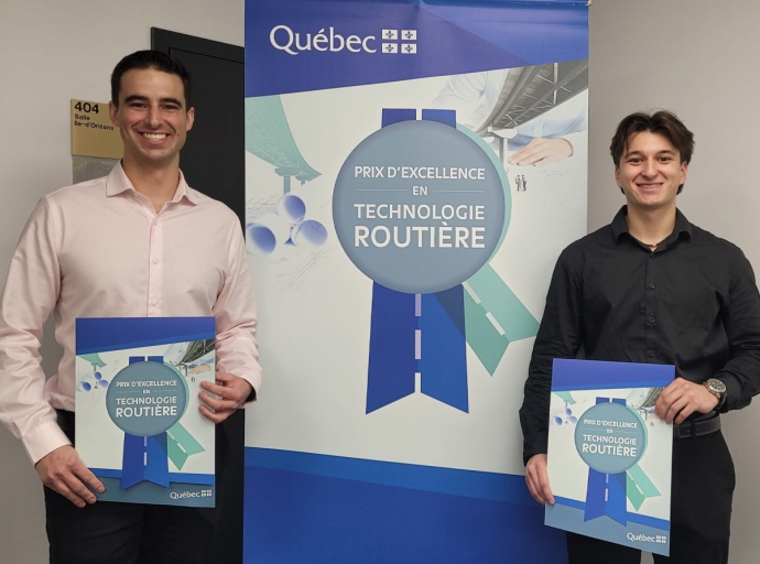 Des finissants du Cégep Limoilou récompensés au Prix d'excellence en technologie routière 2026